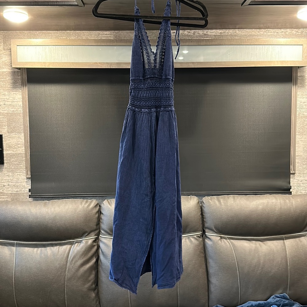 Navy blue Resort dress or cover-up size small